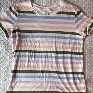 Workshop Striped Pastel Short Sleeve Tee